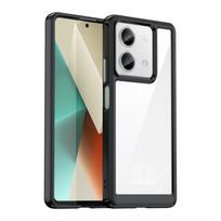 Išorinė erdvė byla su gelio rėmu Xiaomi Redmi Note 13 5G - juoda