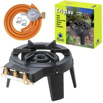 TRIGLAV 9kW 3-židinio pramoninis dujinis viryklė