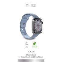Puro Icon Silikoninė Apyrankė Apple Watch 42 / 44 / 45 / 49 mm - Šviesiai Mėlyna (2 vnt.)