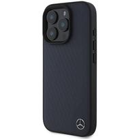 Mercedes MB medienos imitacijos odos MagSafe dėklas iPhone 16 Pro Max - tamsiai mėlynas