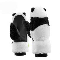 Qunature Panda slidinėjimo pirštinės vaikams ir suaugusiems, dydis S - Juodos/Baltos