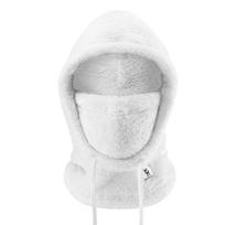Qunature Arctic Velvet slidinėjimo balaklava, dydis L - balta