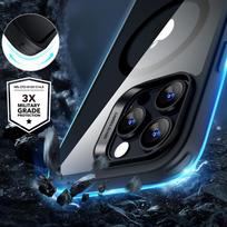ESR Classic Hybrid Halolock MagSafe dėklas + grūdintas stiklas iPhone 16 Pro - Aiškus su juodu rėmeliu