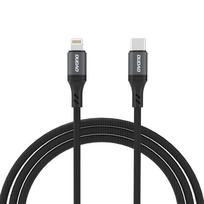 Dudao L3CL USB-C - Lightning 30W 2m Austas Laidas - Juodas