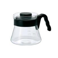 Hario V60 stiklinis kavos ąsotis, 700 ml – juodas