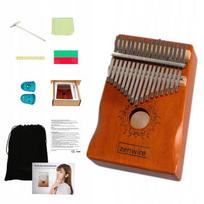 Kalimba Afrikos instrumentas Zenwire K-01 Zanza Mbira rudos spalvos