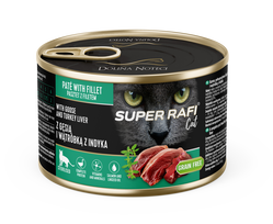 DOLINA NOTECI Super Rafi Cat P&F su žąsų ir kalakutų kepenėlėmis sterilizuotoms katėms 185g