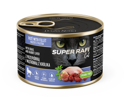 DOLINA NOTECI Super Rafi Cat P&F su putpelių ir triušių kepenėlėmis 185g