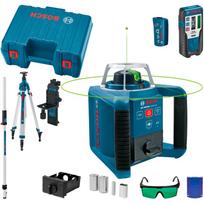 Rotacinis lazeris Bosch Powertools GRL 300 HVG Professional su statybine trikoje (blue, lagaminas, green lazerio linija) | 061599404B | 3165140604536