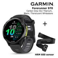GARMIN Forerunner 970, Carbon Gray DLC Titanium, Black/Translucent Whitestone + HRM 600 sportinis laikrodis 010-02969-10 / 010-13383-00