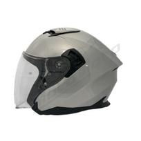 Atviras Šalmas APEX JI200 Solid Sidabrinis