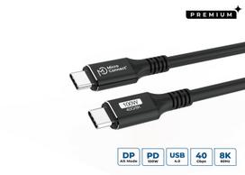 MicroConnect USB-C to USB-C cable 2m  Premium, 100W, 40Gbps, USB4