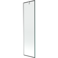 Mexen Next 1-durio vonios ekranas 50 x 150 cm, juodas rėmelis, chromas - 895-050-000-00-70-01