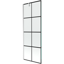 Mexen Next voniaus ekranas, 1-duris, 70 x 150 cm, juodas tinklelis, chromuotas - 895-070-000-00-77-01