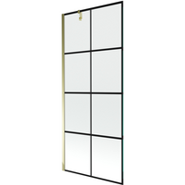 Mexen Next voniaus pertvara 1-durų 80 x 150 cm, juodas tinklelis, auksinė - 895-080-000-00-77-50