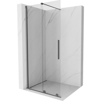 Mexen Velar stumdomos dušo sienelė Walk-in 120 x 200 cm, skaidri 8 mm, ginklo metalas - 871-120-000-03-95