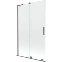 Mexen Velar L dviejų dalių stumdomas dušo širmas 110 x 150 cm, skaidrus, tamsaus metalo - 896-110-003-01-95