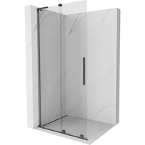 Mexen Velar L Slankiojanti dušo siena Walk-in 100 x 200 cm, skaidri 8 mm, šešėlinės pilkos šepetėtos - 871-100-003-03-66