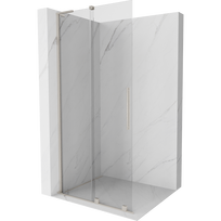 Mexen Velar L Stumdomos dušo sienelės Walk-in 120 x 200 cm, skaidrios 8 mm, šlifuotas nikelis - 871-120-003-03-97