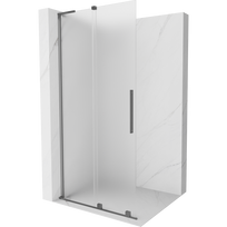 Mexen Velar L stumdoma dušo sienelė Walk-in 120 x 200 cm, matinė 8 mm, gun metal - 871-120-003-33-95