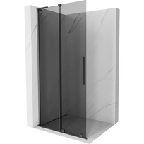 Mexen Velar L stumdomos Walk-in dušo sienelė 120 x 200 cm, grafitas 8 mm, gun gray šlifuotas - 871-120-003-43-66