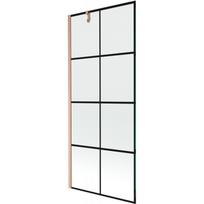 Mexen Next voniai skirtas viensparnis 80 x 150 cm, juodas tinklelis, šlifuotas varis - 895-080-000-00-77-65