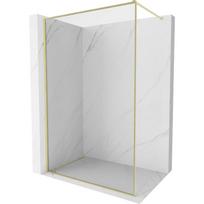 Mexen Kioto-F dušo kabinos sienelė su rėmu Walk-in 155 x 202 cm, skaidri 8 mm, auksinė šlifuota - 800-155-104-55-00