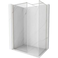 Mexen Kioto-F Dušo siena Walk-in su rėmine 110 x 90 cm, skaidri 8 mm, šlifuotas nikelis - 800-110-202-04-97-090