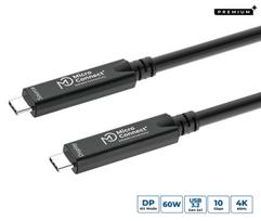 MicroConnect USB-C to USB-C cable 10m,  Premium fiber, Bidirectional.