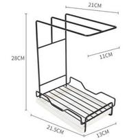 Drill-Free Wall-Mounted Kitchen Sponge Holder Adjustable Drying Rack for Dishcloths Scouring Pads Space-Saving Organizer balta