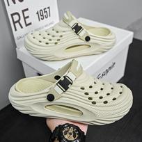 Unisex vasarinės šlepetės vyrams, klumpės, platforminiai moteriški paplūdimio sandalai, lauko kasdienė neslystanti avalynė, vyriški sandalai 44-45 žalia