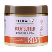 ECOLATIER URBAN WORLD'S GOLDEN OILS kūno sviestas, 380 ml