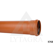 PVC IŠORĖS KANALIZACIJOS VAMZDIS 110X6000