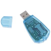 USB SIM kortelių skaitytuvas Kopijavimo/Klonavimo rinkinys SIM kortelių skaitytuvas GSM CDMA SMS atsarginė kopija + CD gray