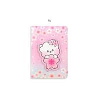 BTS BT21 Oficialus odinis dėklas kortoms su pleistru CHEERY BLOSSOM RJ
