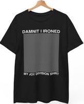 Velnias, išlyginau savo „Joy Divisi**“ marškinėlius, Muzikos grupė Roko Punk Metal, Unisex marškinėliai 3XL