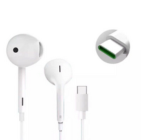 OPPO originalios laidinės ausinės Type C su mikrofonu MH147 baltos