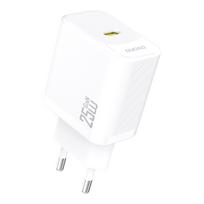 Dudao A27 25W GaN USB-C Sieninis Įkroviklis - Baltas