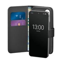 Puro Booklet dėklas su flip ir pinigine Samsung Galaxy S25 - Juodas