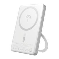 Dudao K28S 20W PD 5000mAh Powerbank su MagSafe ir Stovu - Sidabrinis