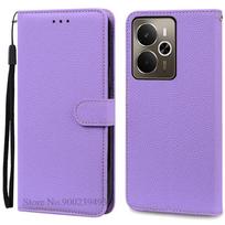 For Realme 14 5G dėklas piniginė odinis atverčiamas dangtelis For Realme 14 5G dėklas Realme 14T 5G telefono dėklas knyga Coque Fundas apvalkalas Realme 14 5G(14T 5G) juoda