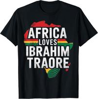 Africa loves Traore Burkina Faso- Ibrahim Traoré T-Shirt L