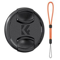 K&F Concept K&F 55MM Lens Cap printed with KF logo with anti-lost string, individually packaged in OPP bag