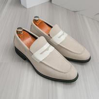 Luxurious Men Business Loafers Men One-foot Comfortable Breathable Fashionable Suede Shoes for Gentlemen Size 38-46 Men Shoes 38