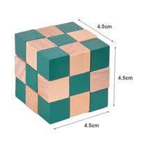 IQ Puzzle Wooden Dragon Tail Magic Cube Style Puzzle Toy Adult Children Intelligence Brain Teaser 3D Shapes Jigsaw Puzzle Toys balta