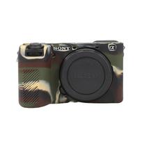 Silikoninis dėklas Sony A6700 kamerai, A6700 kameros krepšys, A6700 kameros apsauginis dėklas, minkštas apvalkalas su apsauga nuo kritimo kamufliažas