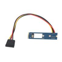 M2 į SATA M.2 NGFF SATA į 7 kontaktų SATA horizontalus keitiklio adapterio plokštė+4 kontaktų maitinimo laidas