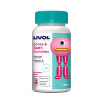 Livol Bones & Teeth – Kramtomos saldainius kaulams ir dantims (50 vnt.)