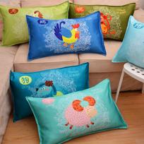 Simulated Silk Satin Velvet Pillowcase Pillowcase Cute Cartoon Student Children Pillowcase Modern Simple Plain Pillowcase 30 * 50cm satin pillowcase/115g