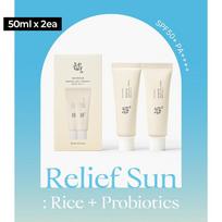 Beauty of Joseon Relief Sun SPF50 PA+++ Rice Probiotics Korean Sunscreen 50ml x2
